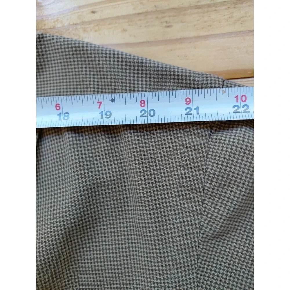 Vintage 90s Y2k Polo Ralph Lauren Hulton Shirt Mens L Brown Houndstooth‎ Cotton